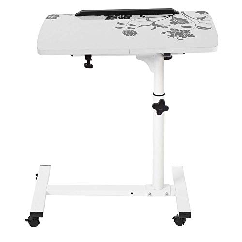 Greensen Laptoptisch Höhenverstellbar mit Rollen, Beistelltisch Pflegetisch für Pflegebett, Beistelltisch Bett Klappbar Mobil Kleiner Stehtisch für Schlafzimmer mit 4 Rädern, 90 cm, Weiß Greensen Laptoptisch Höhenverstellbar mit Rollen, Beistelltisch Pflegetisch für Pflegebett, Beistelltisch Bett Klappbar Mobil Kleiner Stehtisch für Schlafzimmer mit 4 Rädern, 90 cm, Weiß von Greensen