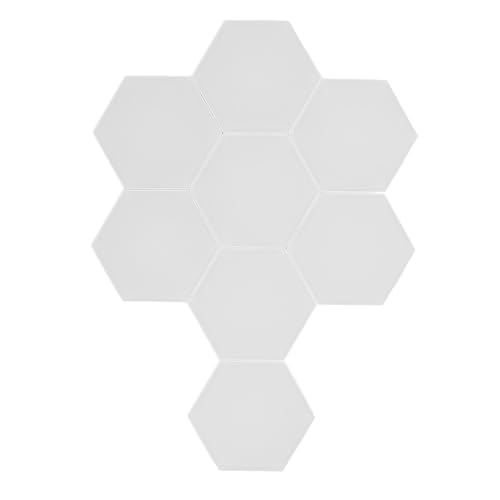 Greensen RGB LED Hex Wall Light Kit Lebendige Farbanimation Musik Synchronisation Fernbedienung für Unterhaltungsräume, Set von 8 Panels für Filmabende Game Nights von Greensen
