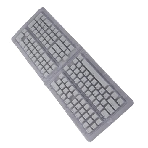 Greensen Tastatur-Tastenkappen Pudding Them, 129 Tasten-Tastenkappen mit Zweifarbigem Spritzguss, OEM-Höhe PBT-DIY-Tastatur-Tastenkappen für die Meisten Mechanischen Tastaturen (White) von Greensen