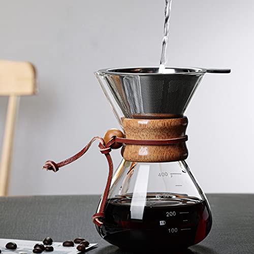 Greensen Übergießen Sie die Kaffeemaschine Tropfkaffeemaschine Handbuch Kaffeebrauer 400 Ml Hoch Borosilikatglas mit Robuster Holzschlaum Greensen Übergießen Sie die Kaffeemaschine Tropfkaffeemaschine Handbuch Kaffeebrauer 400 Ml Hoch Borosilikatglas mit Robuster Holzschlaum von Greensen