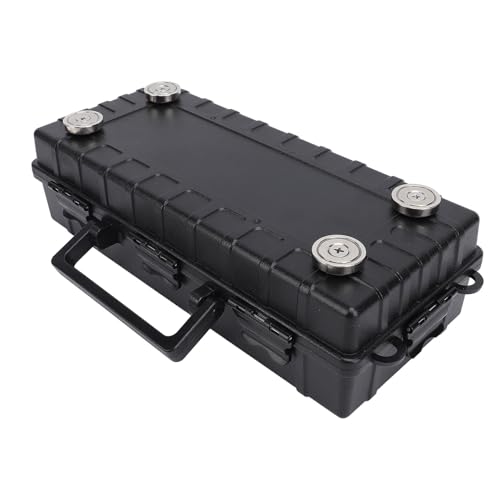 Greensen Unter Autoschlüsselbox Starker Magnethalter Organizer mit Sicherheitsschloss für Wertsachen und Ersatztasten Im Innen- und Außenbereich 1PC von Greensen