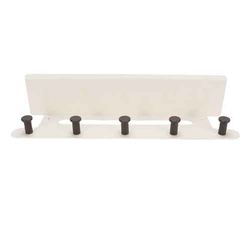 Greensen Wandlagerorganisator Handy Kap Rack mit Hängenden Planke für Schlafzimmerbadezimmer, Eisen -Walnussholz für Verschiedene Szenarien (White) von Greensen