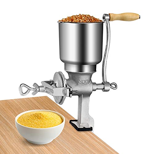 Greensen Manual Grain Grinder Mill Verstellbare Klemmmühle Corn Grain Mill Cast mit High Hopper Edelstahlmühle für Mais Kaffeebohnen Weizen Nuss Kräuter, ideal für zu Hause, im Büro von Greensen