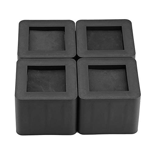 3 Zoll Möbelerhöhung 8,5 cm Höhe 4er-Set Möbelerhöher Verstellbar Möbelerhöher Betterhöhung Tischerhöher Elefantenfuß rutschfest Möbelfüße für Tische, Stühle, Sofa Schwarz von Greensen