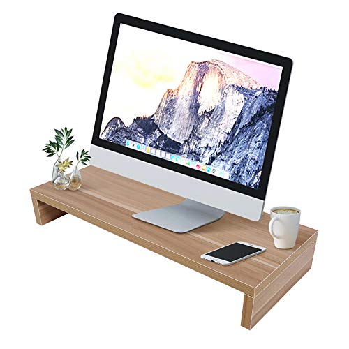 Monitorständer für Schreibtisch Holz, Computerständer für Desktop-Monitor Erhöhung Schreibtisch Computer Monitor Riser Ergonomischem Laptop-Druckerständer mit Kabelführung für Laptop, Eiche Monitorständer für Schreibtisch Holz, Computerständer für Desktop-Monitor Erhöhung Schreibtisch Computer Monitor Riser Ergonomischem Laptop-Druckerständer mit Kabelführung für Laptop, Eiche von Greensen