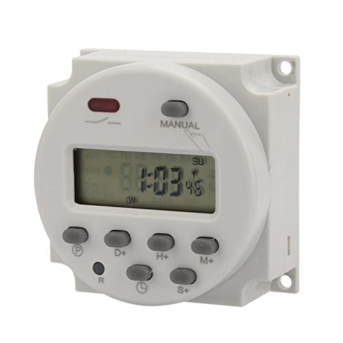 Greensen Programmierbarer Timer, Wöchentlich Programmierbar, Kleiner Schalter, Countdown-Timer (220 V Wechselstrom) von Greensen