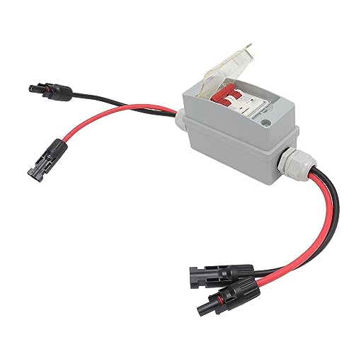 Solar Photovoltaik DC Combiner Box C32.2 Leistungsschalter 500V 32A IP65 Wasserdichter Verteilerkasten, Überspannungsschutz Ausgestattet mit DC-Modul (Mit Kabel und PV-Anschluss) von Greensen