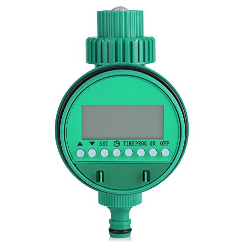Sprinkler-Timer, Automatischer Elektrischer Digitaler Gartenbewässerungs-Timer Intelligente Blumenbewässerungssteuerung Single-Outlet-Schlauchbewässerungs-Timer Wasserdichtes Digitales Timer-System Fü von Greensen
