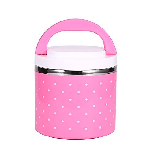 Thermobehälter für Essen, Edelstahl Warmhaltebox Speisebehälter Thermosspeisebehälter Thermobecher Essensbehälter Lunchbox Thermo Lunchbox für Erwachsene & Kinder 630ml Rosa von Greensen