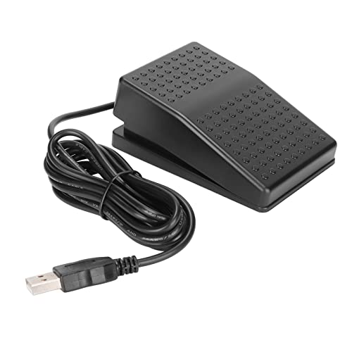 USB-Fußschalterpedal, Programmierbares Tastatur-Maus-Gaming-Action-Einzelfußschalterpedal mit USB-A-Schnittstelle, Computer-Fußpedalpedal mit Maustastaturschnur USB-Fußschalterpedal, Programmierbares Tastatur-Maus-Gaming-Action-Einzelfußschalterpedal mit USB-A-Schnittstelle, Computer-Fußpedalpedal mit Maustastaturschnur von Greensen