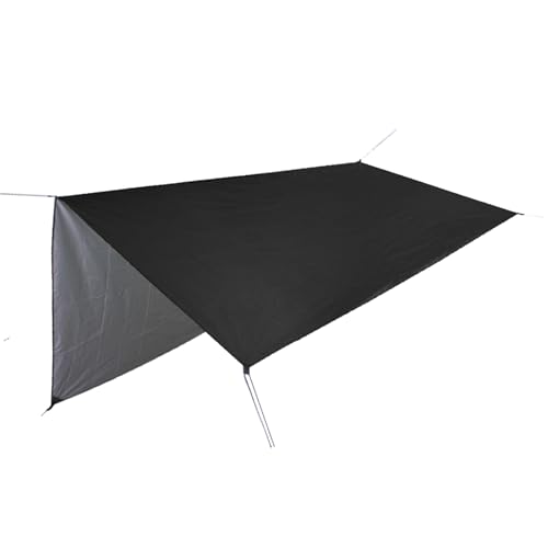 Ultimate -Schutz Segel Segel Baldachin für Terrasse mit Allwetterschutz, Robuster Konstruktion und Einfache Installation, Wasserdicht Regen Fliege Sonnenschatten -resistentem Hochleistungssand (BLACK) von Greensen