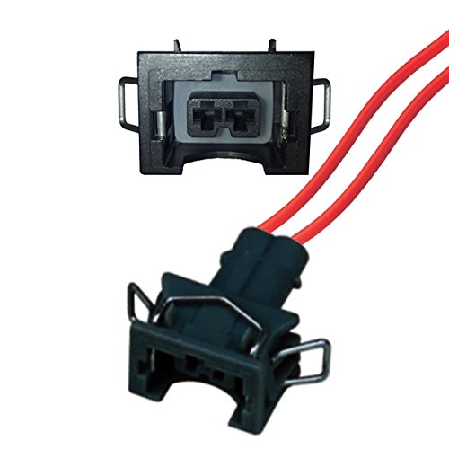 KFZ Ersatz Stecker – Einspritzdüse Benziner – BOS EV1 LOW (FEMALE) mit Kabel 1037906240, 1 037 906 240 kompatibel BOS DELP Greenspirits Einspritzdüsen von ZOUXO