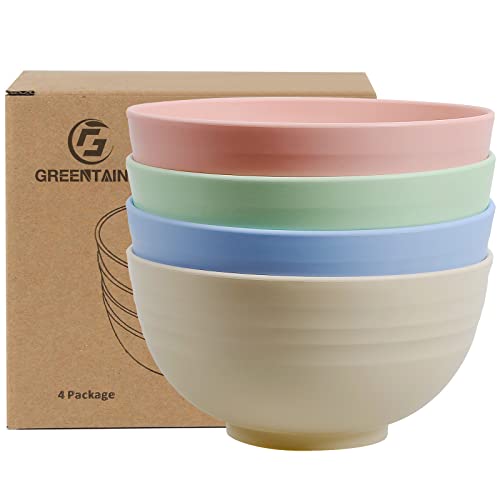 Greentainer 24 OZ Schüssel Müslischalen/Salatschalen 4er Set 710ml | Obstschale, Suppenschüssel für Kinder und Erwachesene | Leicht & Bruchsicher | Spülmaschinen- Mikrowellentauglich von Greentainer