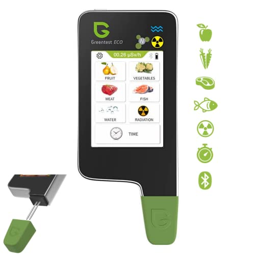Greentest Eco 6 Geigerzähler + Nitrattester Fleisch Fisch TDS Wassertester dosimeter Strahlenmessgerät Strahlungsmessgerät nitrat tester messgerät geiger counter nitratmessgerät von Greentest