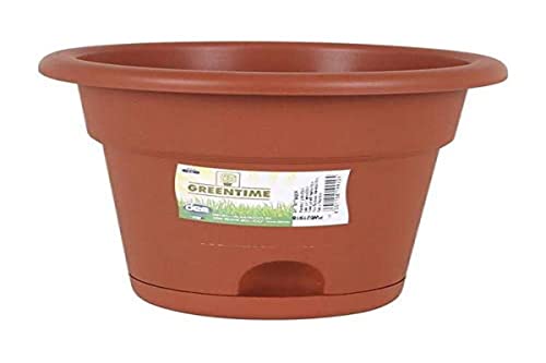 Greentime 52119 Blumentopf Eco 25 cm mit Untersetzer von GREENTIME ECO