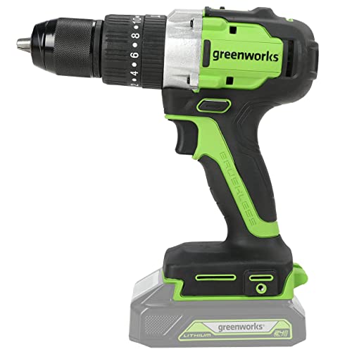 Greenworks 24 V Brushless Drill 60 Nm Bare Tool & 24 V 4 Ah Battery G24B4 & 24 V 2 A Universal Charger Gen 2 von Greenworks Tools