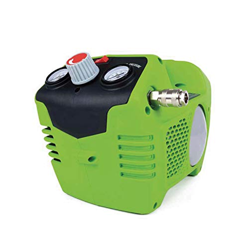 Greenworks G24AC Akku Kompressor und Luftpumpe 8 Bar, 40L/min 240W OHNE 24V Akku & Schnellladegerät, 3 Jahre Garantie von Greenworks