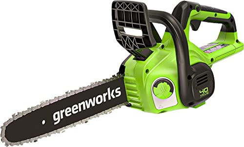 Greenworks G40CS30II Akku Kettensäge, 12 Zoll (30 cm) Blattlänge, 4,2 m/s Kettengeschwindigkeit, 2,6 kg, automatisches Öl-System OHNE 40V Akku & Ladegerät, 3 Jahre Garantie von Greenworks
