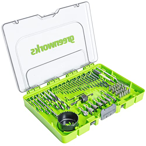 Greenworks Bohr- und Schrauberbits (60 Teile umfassendes Set aus Pick and Click Bits passend für alle Bohrmaschinen und Akku-Schrauber) von Greenworks