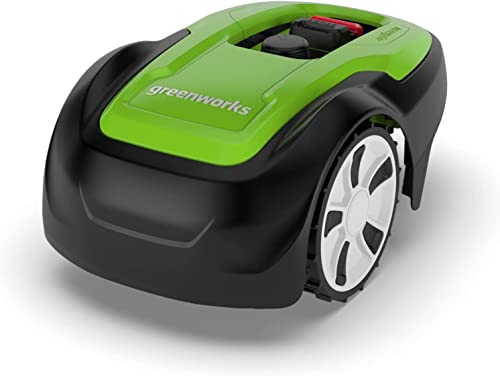 Greenworks Optimow M Rasenmäherroboter für Rasenflächen bis 500 m2 mit 30 % Gefälle, extrem leise, Bluetooth-Appgesteuert, erweiterte Sicherheitsfunktionen, Diebstahlschutz, 3 Jahre Garantie von Greenworks