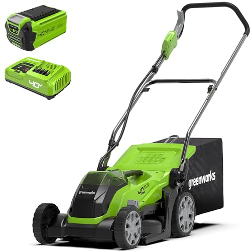 Bundle of Greenworks G40LM35 Kabelloser Akku Rasenmäher + 2 X Greenworks 40V Akku G40B2 + Greenworks 40V Akku Ladegerät - G40UC5 Bundle of Greenworks G40LM35 Kabelloser Akku Rasenmäher + 2 X Greenworks 40V Akku G40B2 + Greenworks 40V Akku Ladegerät - G40UC5 von Greenworks