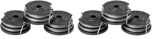Greenworks 3 Stück Doppel-Fadenspule 29187 für Greenworks 40V Rasentrimmer G40LT G40LTK2 G40LTK2x,die Farbe der Linie kann variieren. (Packung mit 2) von Greenworks