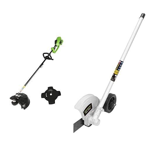 Greenworks 40V Akku Freischneider bürstenlosem, 40 cm Schnittbreite, 2 mm Nylonfäden oder 25 cm Klinge OHNE 40 V Akku und Ladegerät, GD40BC + Greenworks Kantenschneider Greenworks 40V Akku Freischneider bürstenlosem, 40 cm Schnittbreite, 2 mm Nylonfäden oder 25 cm Klinge OHNE 40 V Akku und Ladegerät, GD40BC + Greenworks Kantenschneider von Greenworks