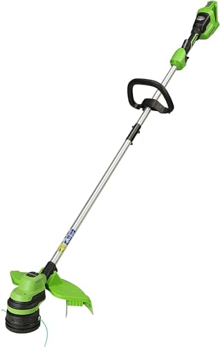 Greenworks Akku-Rasentrimmer 48V(2x24V) 33cm ohne Akku und Ladegerät, 2mm Faden, Hi/Low-Modus, Stoßgeführte Schneidkopfvorrichtung GD24X2LT von Greenworks