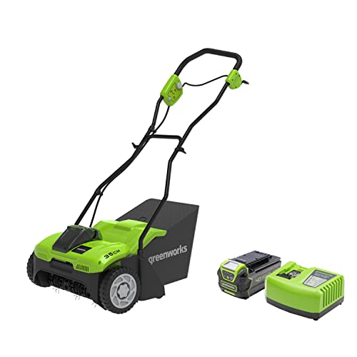 Greenworks Battery Dethatcher G40DT35 & 40 V 4 Ah Battery and 40 V 4 A Fast Charger von Greenworks