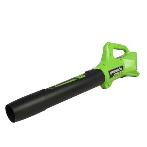 Greenworks G24ABII Axial Akku Laubbläser, 145 km/h, 9,08 m³/min OHNE 24V Akku & Ladegerät, 3 Jahre Garantie von Greenworks