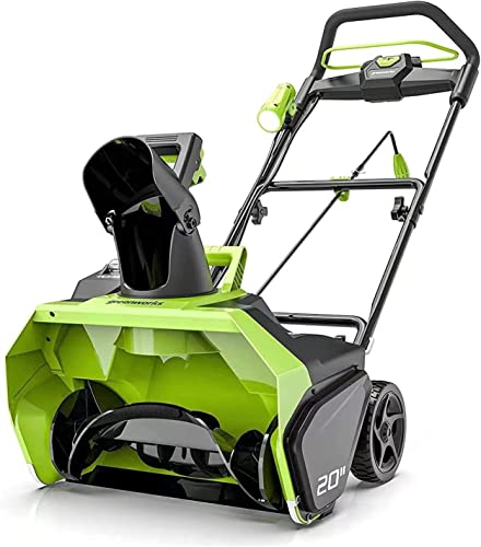 Greenworks GD40ST Einstufige Akku Schneefräse mit bürstenlosem Motor, 51 cm Räumweg, 30 cm Räumtiefe, 1900 U/min, 180° drehbarer Auswurfkanal OHNE 40V Akku & Ladegerät, 3 Jahre Garantie Greenworks GD40ST Einstufige Akku Schneefräse mit bürstenlosem Motor, 51 cm Räumweg, 30 cm Räumtiefe, 1900 U/min, 180° drehbarer Auswurfkanal OHNE 40V Akku & Ladegerät, 3 Jahre Garantie von Greenworks