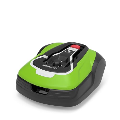 Greenworks Optimow 10 Rasenmäherroboter für Rasenflächen bis 1000 m2 mit 35 % Gefälle, extrem leise, 4G-gesteuert, erweiterte Sicherheitsfunktionen, Diebstahlschutz, 3 Jahre Garantie Greenworks Optimow 10 Rasenmäherroboter für Rasenflächen bis 1000 m2 mit 35 % Gefälle, extrem leise, 4G-gesteuert, erweiterte Sicherheitsfunktionen, Diebstahlschutz, 3 Jahre Garantie von Greenworks