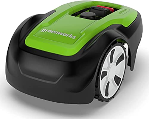 Greenworks Optimow S Rasenmäherroboter für Rasenflächen bis 300 m2 mit 30 % Gefälle, extrem leise, Bluetooth-Appgesteuert, erweiterte Sicherheitsfunktionen, Diebstahlschutz, 3 Jahre Garantie von Greenworks