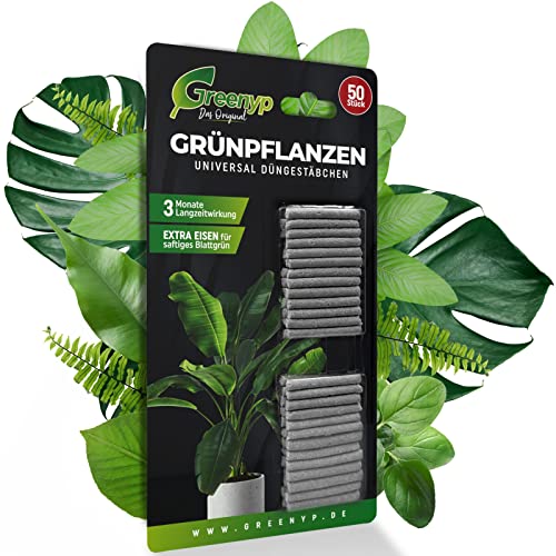 Greenyp 200x Universal Grünpflanzen Düngestäbchen für alle Grünpflanzen, Zimmerpflanzen und Balkonpflanzen I Universaldünger NPK Dünger Langzeitdünger mit Extra Eisen und 3 Monate Düngekraft Greenyp 200x Universal Grünpflanzen Düngestäbchen für alle Grünpflanzen, Zimmerpflanzen und Balkonpflanzen I Universaldünger NPK Dünger Langzeitdünger mit Extra Eisen und 3 Monate Düngekraft von Greenyp Das Original