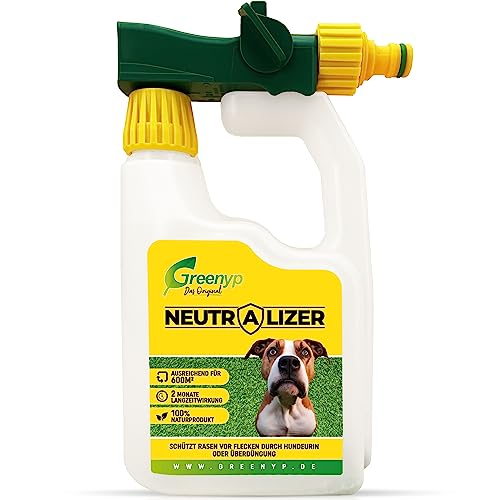 Greenyp Neutralizer - schützt Rasen vor Hundeurin Flecken I Urin neutralisieren dank Effektive Mikroorganismen I 100% organischer Bodenaktivator für Rasen I Kanister mit 12g für 600m2 Greenyp Neutralizer - schützt Rasen vor Hundeurin Flecken I Urin neutralisieren dank Effektive Mikroorganismen I 100% organischer Bodenaktivator für Rasen I Kanister mit 12g für 600m2 von Greenyp Das Original