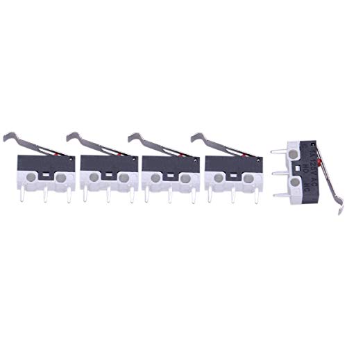 Greethga AC 125V 1A SPDT Subminiatur-Mikroschalter Hebel 5 Stueck von Greethga