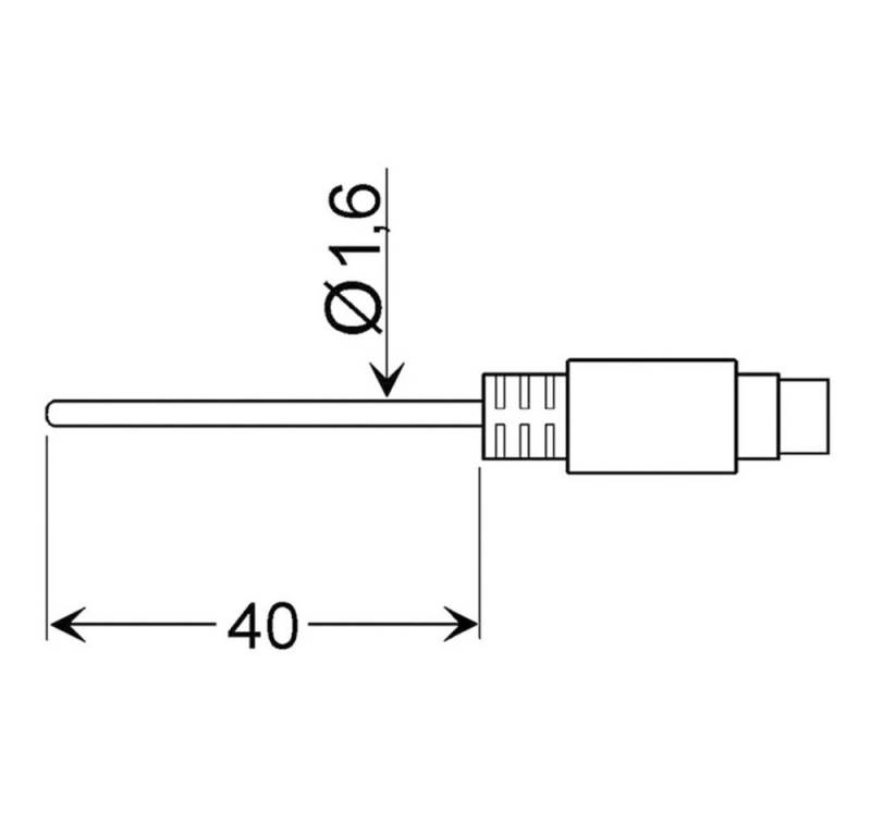 Greisinger Thermodetektor Greisinger GLF 401 MIN Luftfühler -25 bis 70 °C Fühler-Typ Pt100 von Greisinger