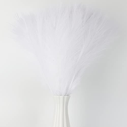 Künstliche Blumen Pampasgras 40 Stück – weiße Kunstpflanzen, Seidenstoff, Simulationsblumen für Hochzeitsdekoration, Tafelaufsätze für Tisch, Brautstrauß, DIY-Blumenarrangement (42 cm) von Grekywin