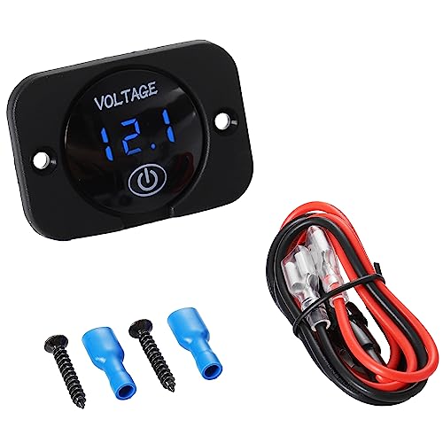 Greluma 1 Stück DC 12 V/24 V LED-Digital-Voltmeter, wasserdichter Spannungsmesser für Schalttafelmontage, Spannungsmesser, Batterietester für Auto, Boot, Marine, Motorrad, LKW, Wohnmobil, ATV, UTV Greluma 1 Stück DC 12 V/24 V LED-Digital-Voltmeter, wasserdichter Spannungsmesser für Schalttafelmontage, Spannungsmesser, Batterietester für Auto, Boot, Marine, Motorrad, LKW, Wohnmobil, ATV, UTV von Greluma