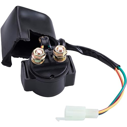 Greluma 1 Stück Starter-Magnetrelais für 4-Takt GY6 50 cc 125 cc 150 cc 200 cc 250 cc ATV Dirt Bikes Roller Go Kart Dne Buggys Quad 4 Wheelers Pocket Bike Moped Roketa SSR Taotao Sunl Coolster von Greluma