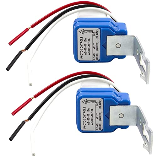 Greluma 2 Stk AC/DC12V 10A Automatischer Auto-On-Off-Fotozellen-Lichtschalter Fotoschalter-Lichtsensor-Schalter Greluma 2 Stk AC/DC12V 10A Automatischer Auto-On-Off-Fotozellen-Lichtschalter Fotoschalter-Lichtsensor-Schalter von Greluma