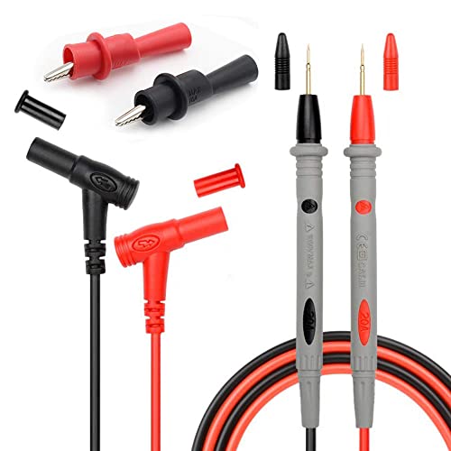Greluma Multimeter Test Leads Kit Bananenstecker mit Aufsteck-Krokodilklemmen Precision Sharp Probes Digital Electrical Test Probes 1000V 20A Greluma Multimeter Test Leads Kit Bananenstecker mit Aufsteck-Krokodilklemmen Precision Sharp Probes Digital Electrical Test Probes 1000V 20A von Greluma