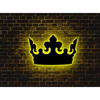 Krone Led Schild, Licht, Neon Nachtlicht, Wandleuchte, Neon Led Königliche Schild von GrenadinStore