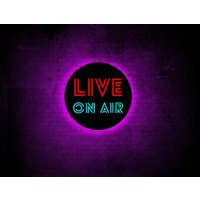 Live On Air Zeichen, Air Led-Schild, Neon-Schild, On Led-Licht, Licht von GrenadinStore