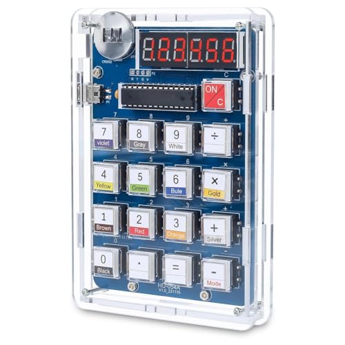 Grendly Schweißübungsset 6-Stelliger DIY-Rechner Bausatz USB/Batterie Betriebener Tischrechner Schweißprojekt Elektronik Bausatz von Grendly