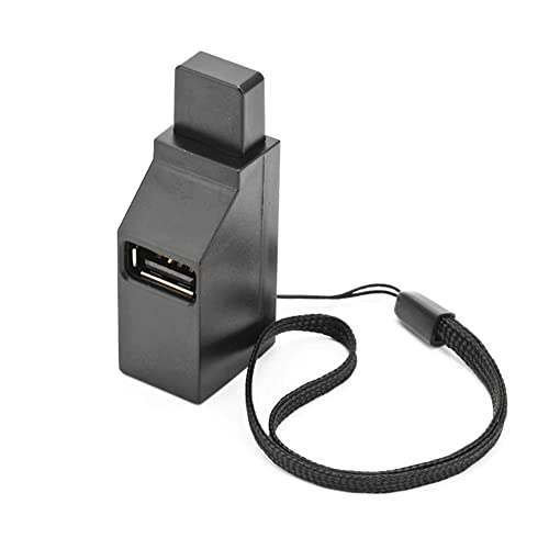 Grendly USB 2.0 HUB Adapter Extender Mini Splitter Box 3 Ports für PC Laptop High Speed U Disk Reader, schwarz von Grendly
