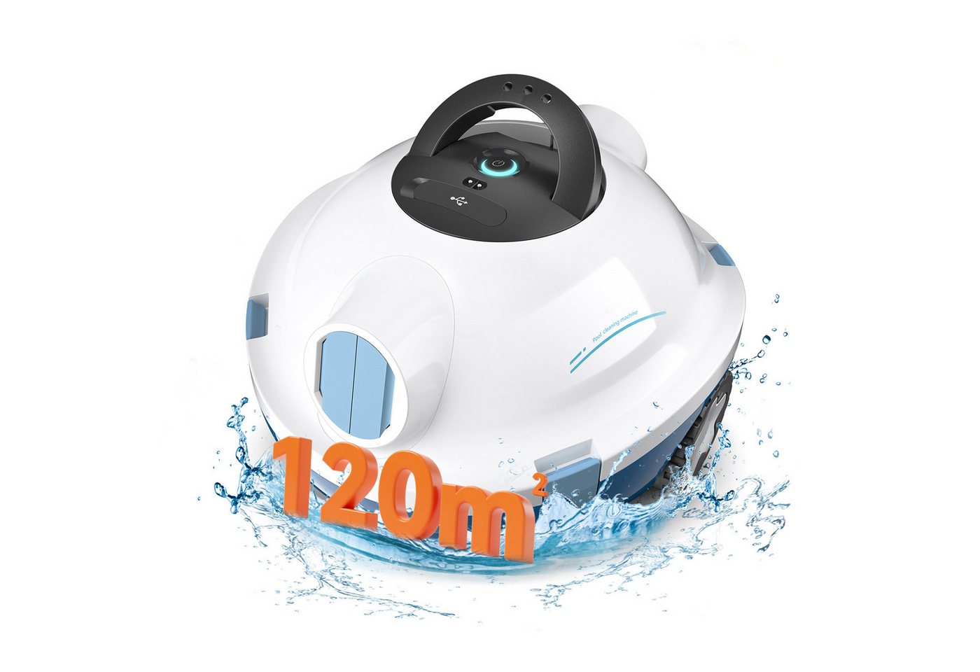 Grenintol Poolroboter Kabellos Poolbodensauger Akku Automatisch 120 min,einfach bedienbar, Drahtloser Betrieb, automatische Poolreinigung-100 Grenintol Poolroboter Kabellos Poolbodensauger Akku Automatisch 120 min,einfach bedienbar, Drahtloser Betrieb, automatische Poolreinigung-100 von Grenintol
