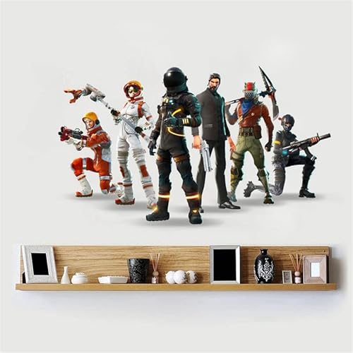 3D Gamer Jungen Schlafzimmer Tapete Wandaufkleber Aufkleber Kinderzimmer Hintergrund Wanddekoration Selbstklebend Wandaufkleber Videospiel Aufkleber Geburtstag Party Supplies von Grenric