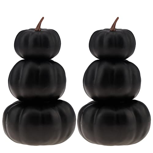 Gresorth 2 Pack Schwarz Gestapelt Kunststoff Kürbisse Handtuch Künstliche Gefälschte Herbst Halloween Deko Malen für Veranda Tabelle Küche Hochzeit DIY Gresorth 2 Pack Schwarz Gestapelt Kunststoff Kürbisse Handtuch Künstliche Gefälschte Herbst Halloween Deko Malen für Veranda Tabelle Küche Hochzeit DIY von Gresorth