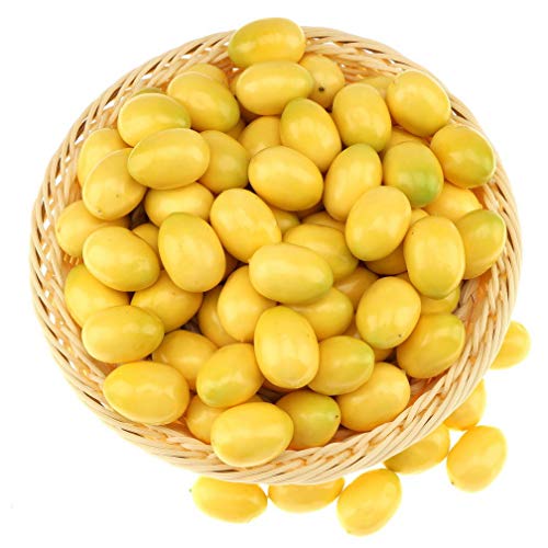 Gresorth 40 Stück Künstliche Lebensechte Mini Gelb Zitrone Deko Gefälschte Früchte Obst Party Festival Dekoration von Gresorth